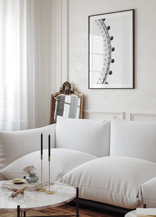 London Eye Minimalist Plakat - Posterbox.dk