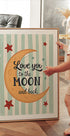 Love you to the moon and back Plakat - Posterbox