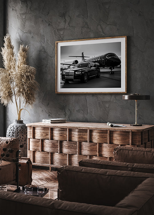 Luxury Lifestyle Black & White Landscape Plakat - Posterbox.dk