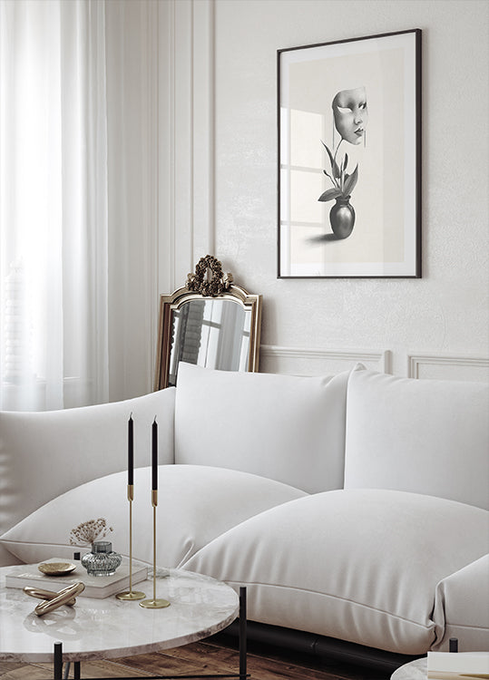 Mask in a Plant Plakat - Posterbox.dk