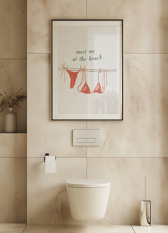 Meet Me at the Beach Plakat - Posterbox.dk