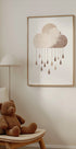 Minimalist Rainy Cloud Plakat - Posterbox.dk