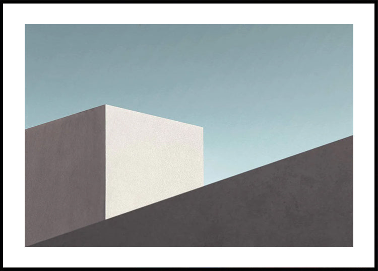 Modern Architecture, Minimal Concrete Geometry Plakat - Posterbox.dk