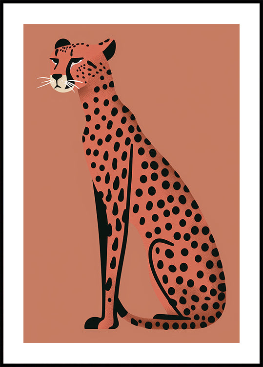 Modern Cheetah Plakat - Posterbox.dk