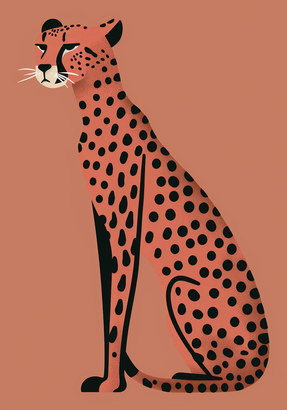 Modern Cheetah Plakat - Posterbox.dk