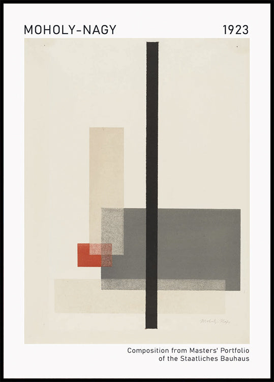 Moholy-Nagy, Bauhaus Composition Plakat - Posterbox.dk