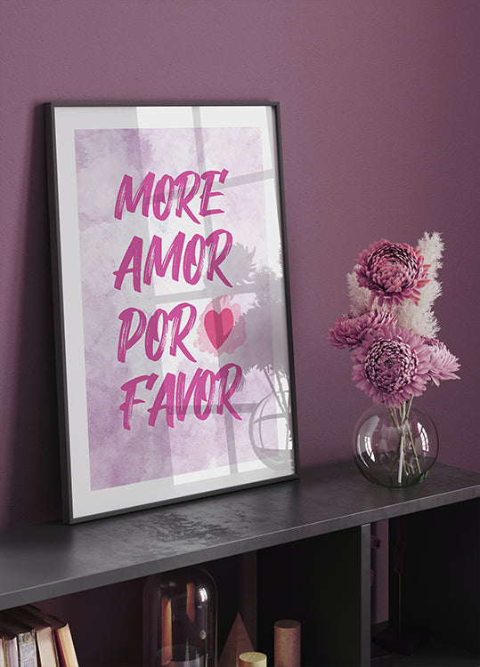 More Amor Por Favor Plakat - Posterbox.dk
