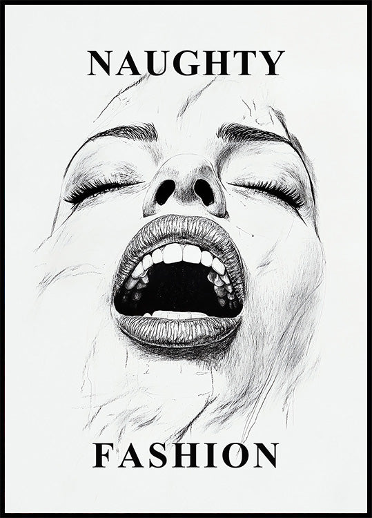 Naughty Pleasure Fashion Plakat - Posterbox.dk