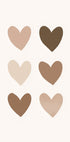 Neutral Heart Grid Plakat - Posterbox.dk