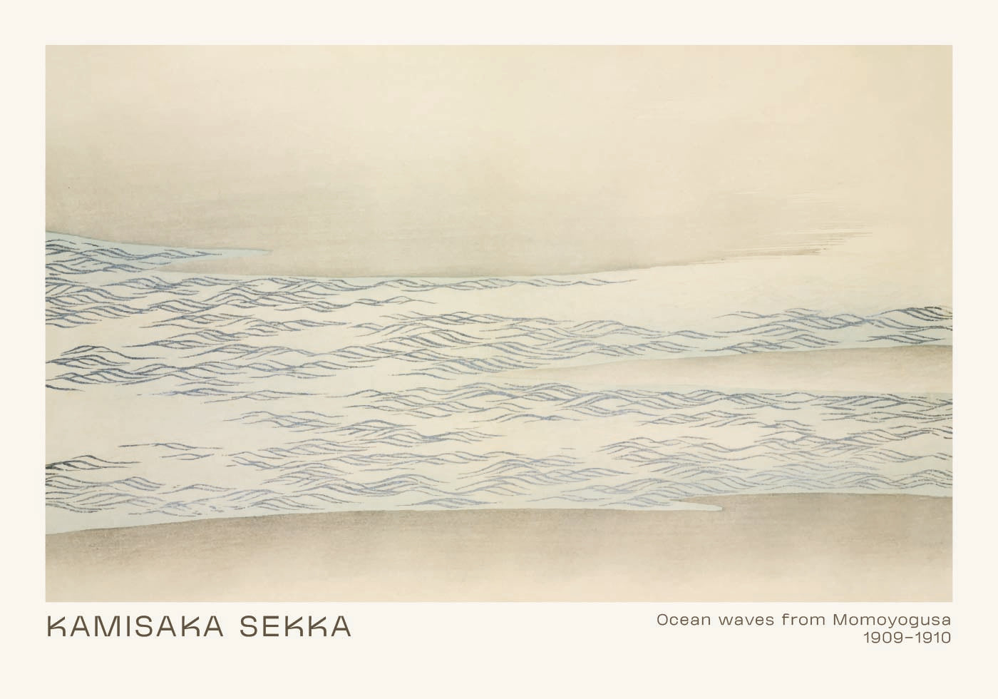 Ocean waves by Kamisaka Sekka Plakat - Posterbox.dk