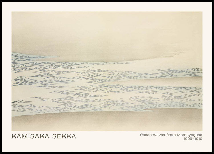 Ocean waves by Kamisaka Sekka Plakat - Posterbox.dk