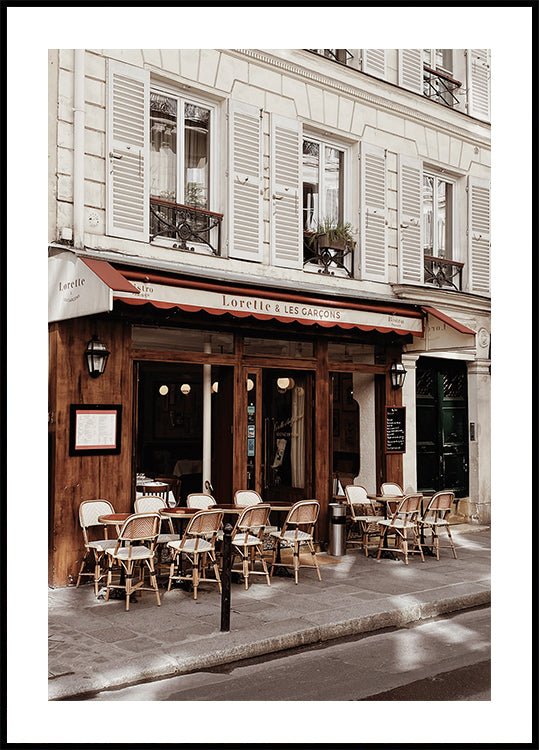 Old Cafe in Paris Plakat - Posterbox.dk