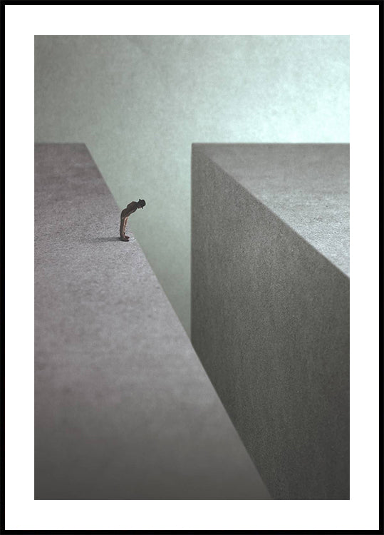 On the Edge Conceptual Art Print Plakat - Posterbox.dk