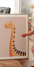 Orange Dinosaur Plakat - Posterbox.dk