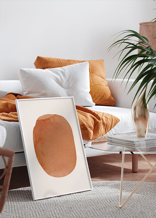 Orange Sun Plakat - Posterbox.dk