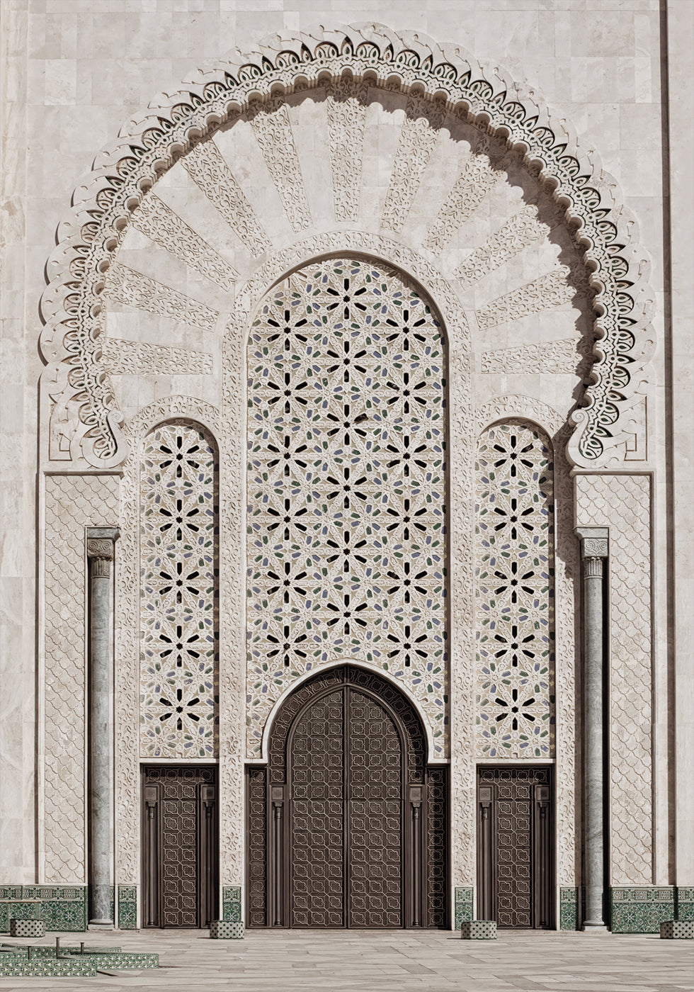 Ornate Doorway of Hassan II Mosque, Casablanca Plakat - Posterbox.dk