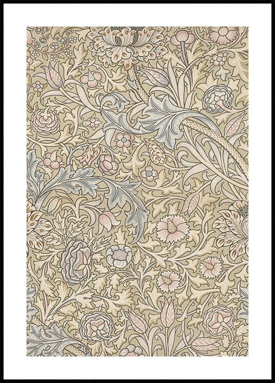 Ornate Floral Pattern by J.H. Dearle Plakat - Posterbox.dk