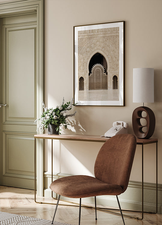 Ornate Main Door of Hassan II Mosque, Casablanca Plakat - Posterbox.dk