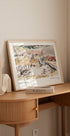 Oxfordshire Landscape Paul Nash British Watercolor Painting Plakat - Posterbox.dk