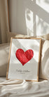 Paper Heart Personalized Plakat - Posterbox.dk