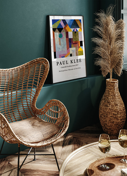 Paul Klee - Colorful Architecture Plakat - Posterbox.dk