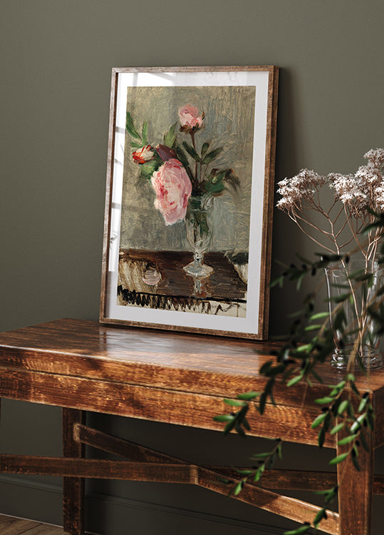 Peonies by Berthe Morisot Poster, Impressionist Floral Still Life Art Plakat - Posterbox.dk