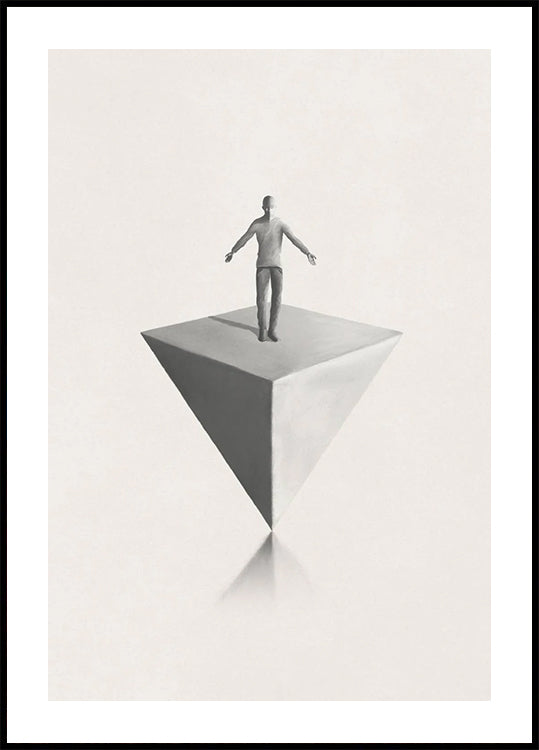 Perfect Balance, Geometric Surrealism Plakat - Posterbox.dk