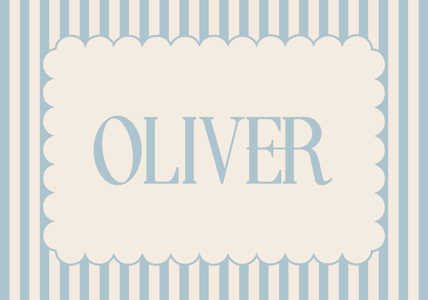 Personalized Boy Name Plakat - Posterbox.dk