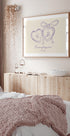 Personalized Couple Locke Plakat - Posterbox.dk
