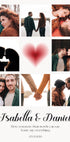 Personalized Couple Photo Collage Plakat - Posterbox.dk