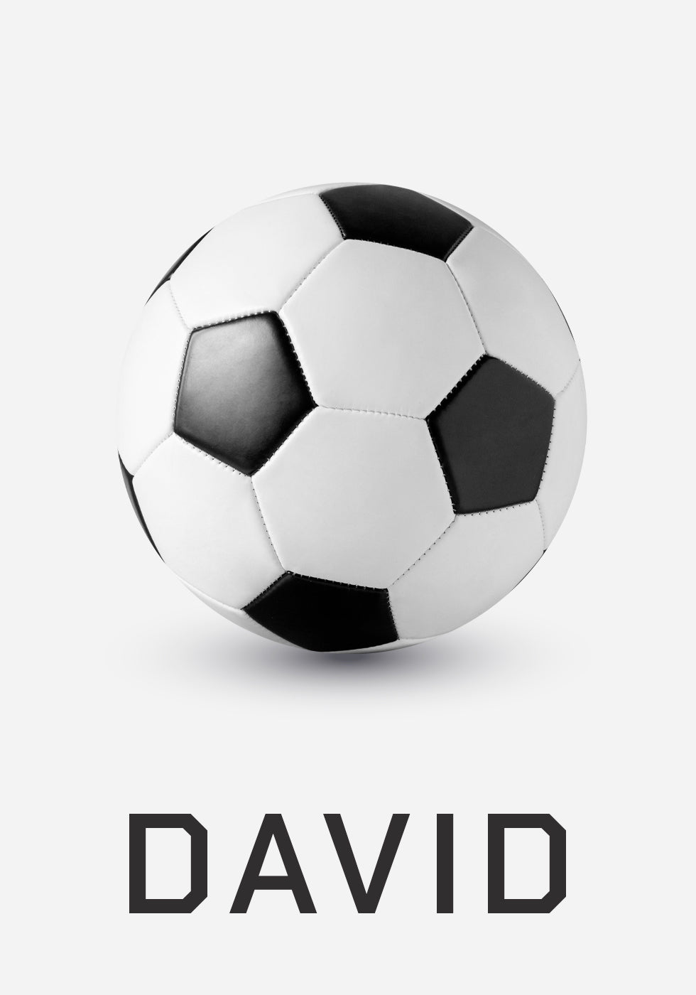 Personalized Football Plakat - Posterbox.dk