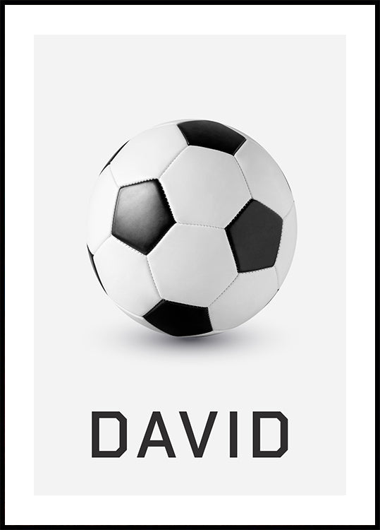 Personalized Football Plakat - Posterbox.dk
