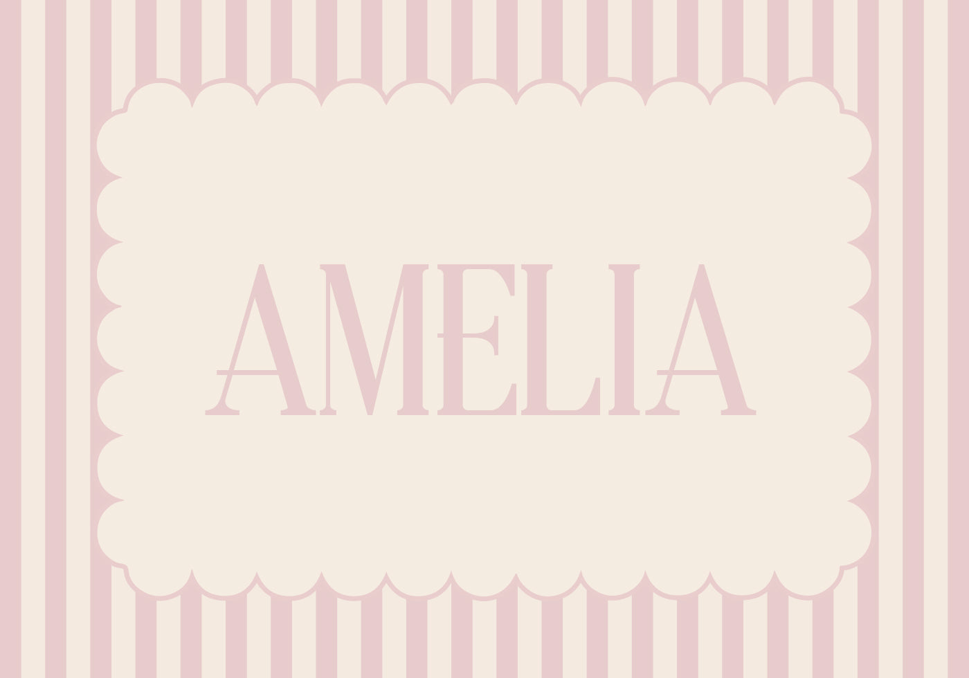 Personalized Girl Name Plakat - Posterbox.dk