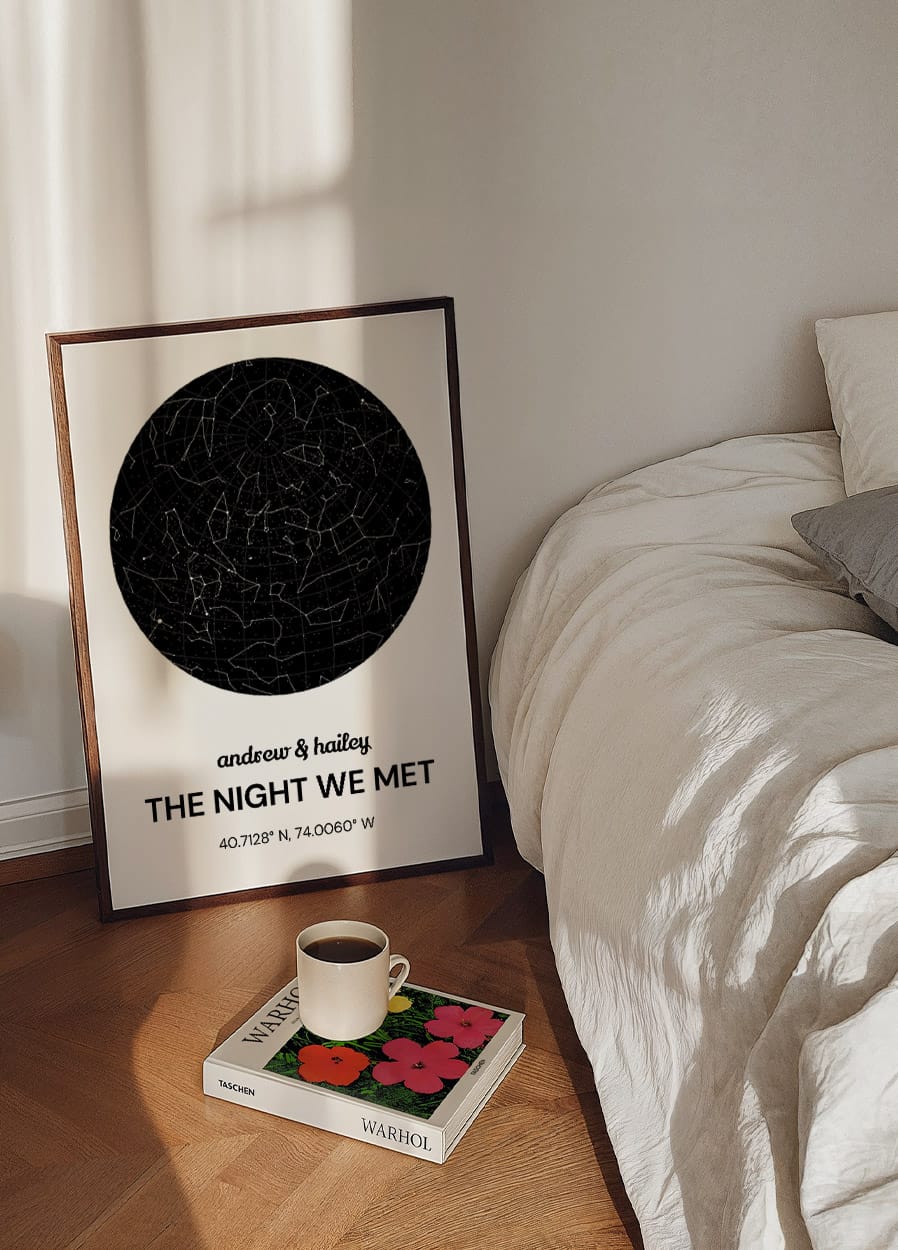 Personalized Star Map Plakat - Posterbox.dk