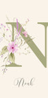 Personalized Wildflower Name Plakat - Posterbox.dk