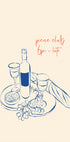 Picnic Club Print, Wine and Cheese Plakat - Posterbox.dk