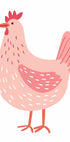 Pink Hen Plakat - Posterbox.dk