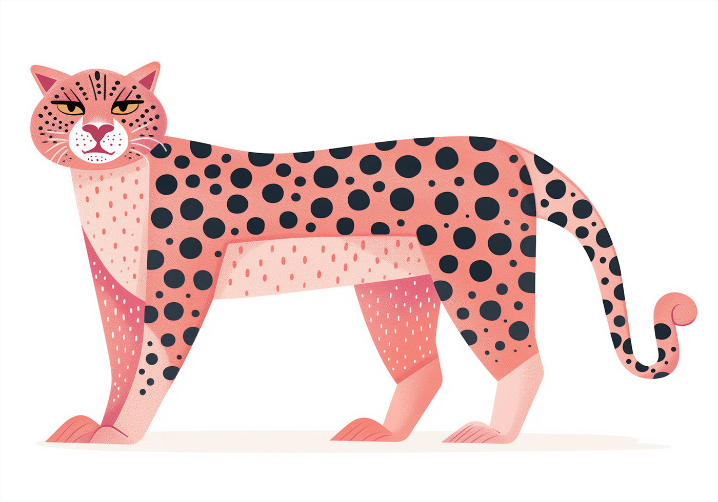 Pink Leopard Plakat - Posterbox.dk