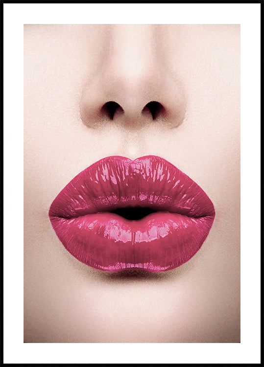 Pink Lips Plakat - Posterbox.dk