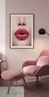 Pink Lips Plakat - Posterbox.dk