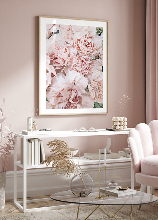 Pink Peony Bloom Plakat - Posterbox.dk