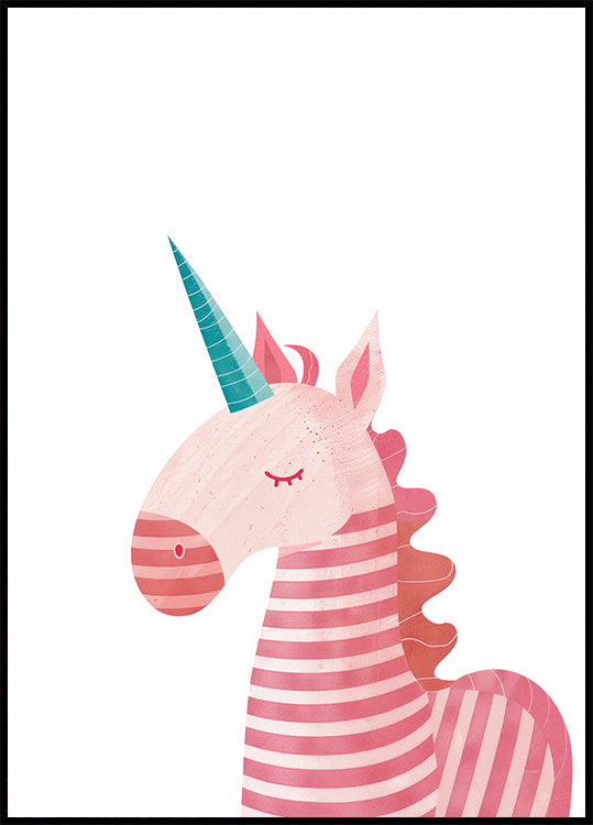 Pink Unicorn Plakat - Posterbox.dk