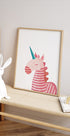 Pink Unicorn Plakat - Posterbox.dk