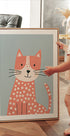 Polka Dot Cat Plakat - Posterbox.dk