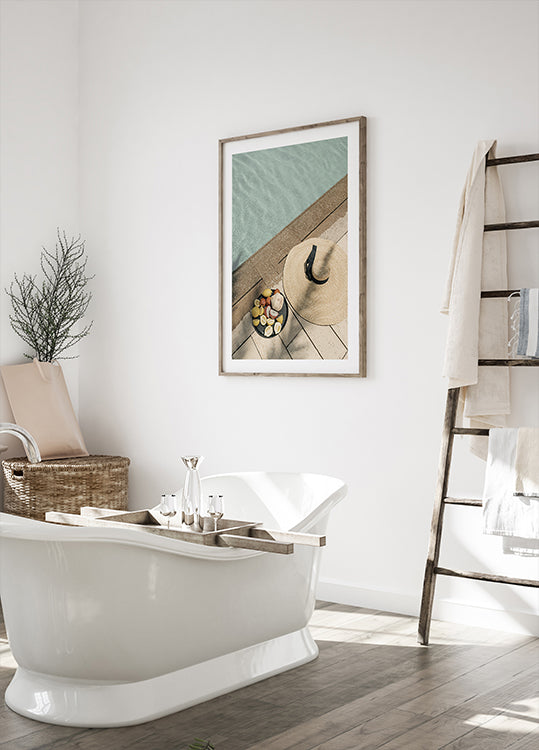 Poolside Relaxation Plakat - Posterbox.dk