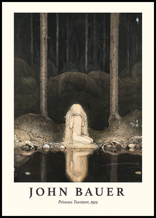 Princess Tuvstarr by John Bauer Plakat - Posterbox.dk