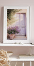 Purple Door with Flowers Plakat - Posterbox.dk