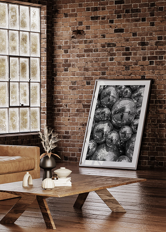 Reflective Disco Balls Plakat - Posterbox.dk