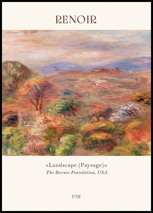 Renoir Landscape, Paysage Plakat - Posterbox.dk