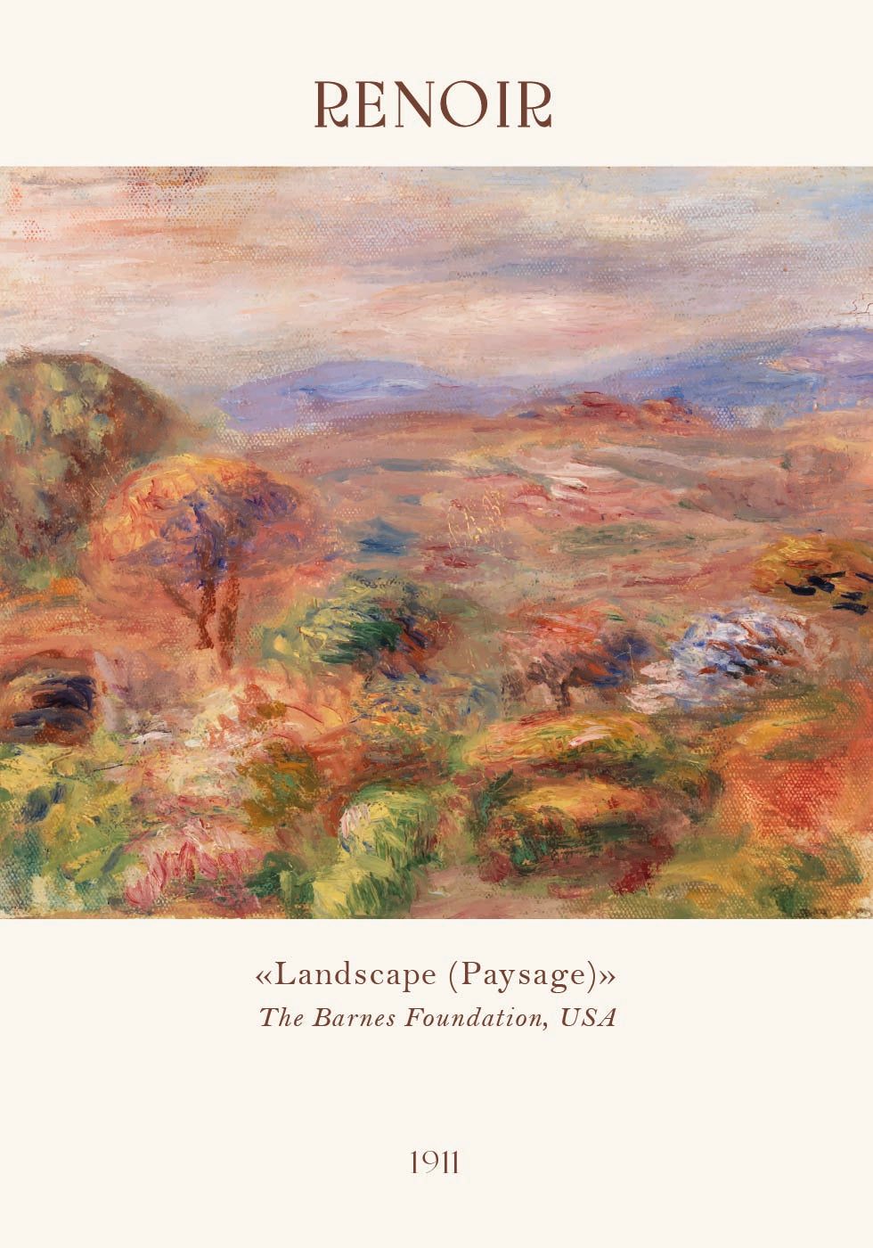Renoir Landscape, Paysage Plakat - Posterbox.dk